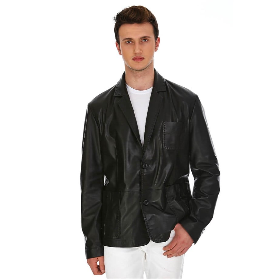 Dinamo Leather Erkek Gerçek Deri Ceket DE-1583 - 20020