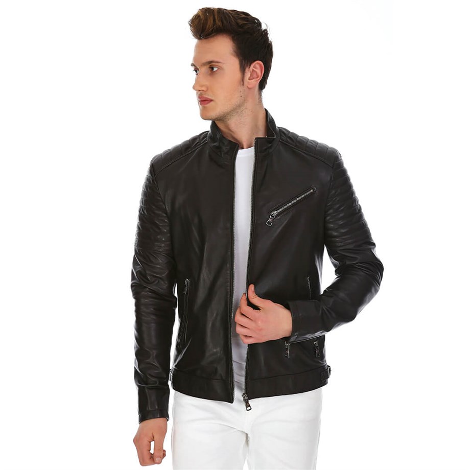 Dinamo Leather Erkek Gerçek Deri Ceket DE-740 - 20115