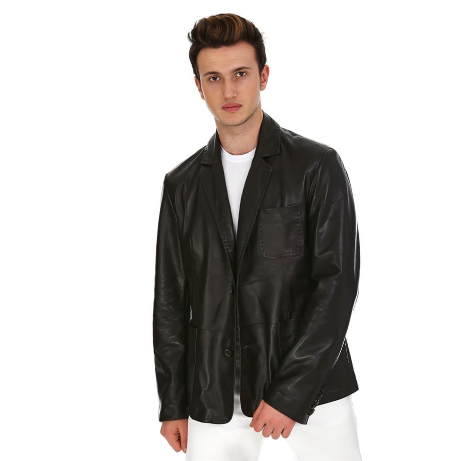 Dinamo Leather Erkek Gerçek Deri Ceket DE-1583 - 20117