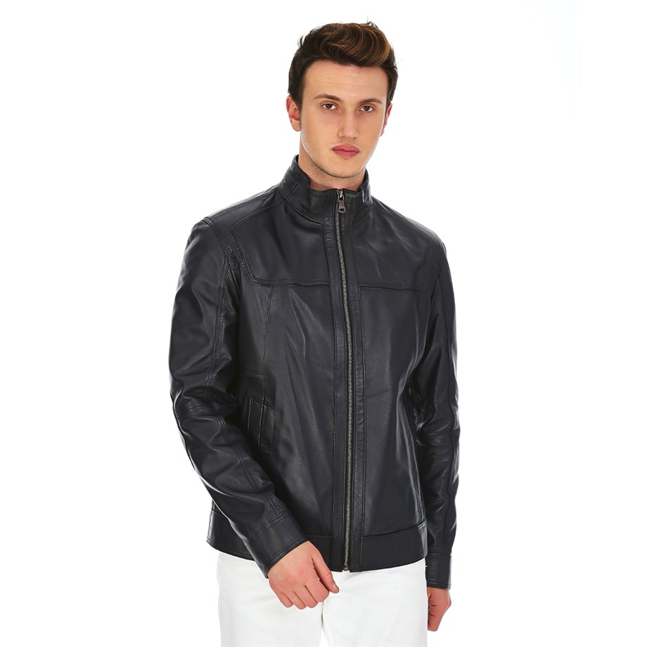 Dinamo Leather Erkek Gerçek Deri Ceket DE-133 - 20094