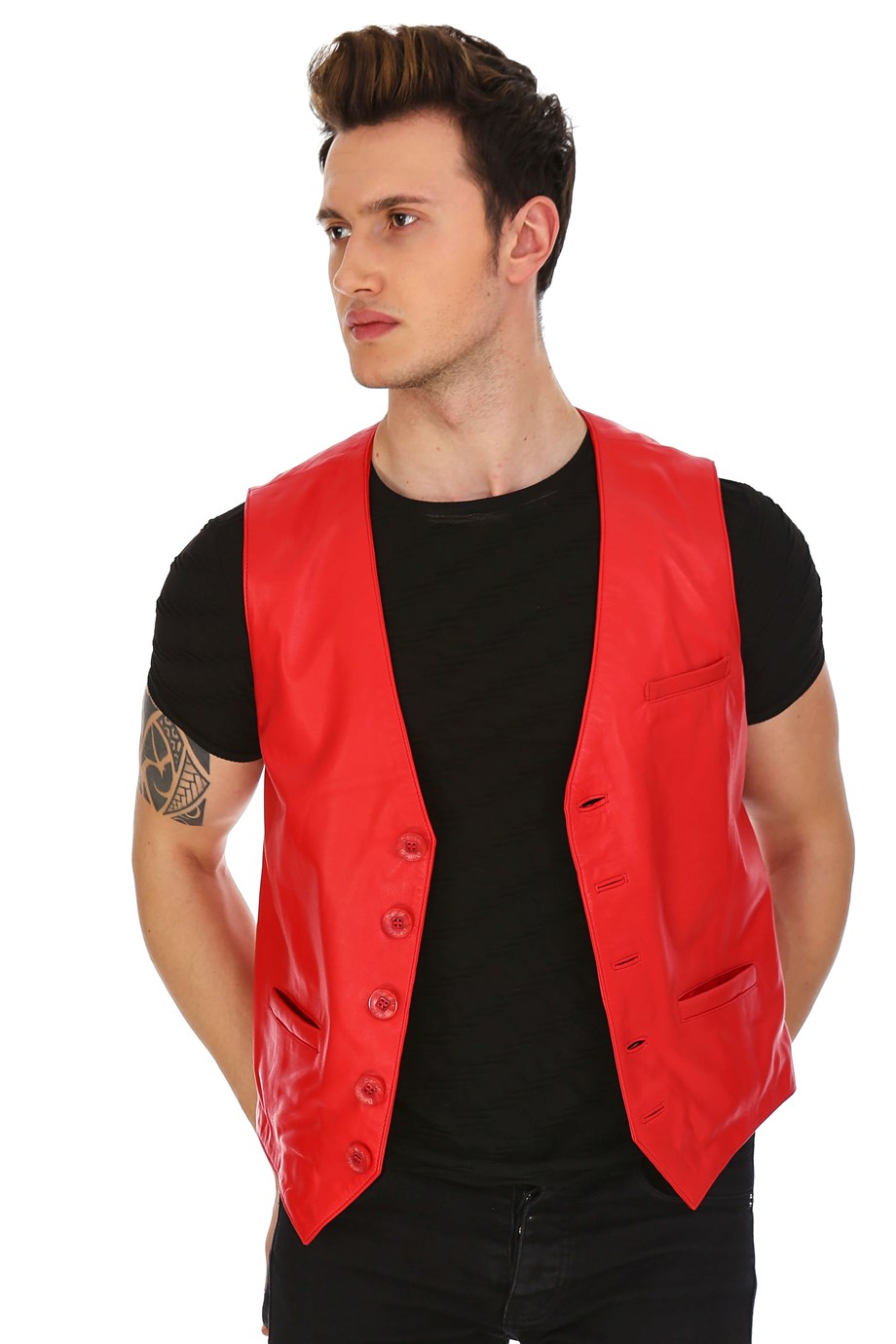 Dinamo Leather Erkek Gerçek Deri Ceket DE-YLK-566 - 20138