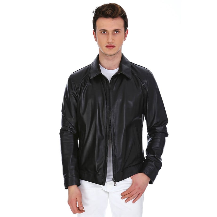 Dinamo Leather Erkek Gerçek Deri Ceket DE-962 - 20024