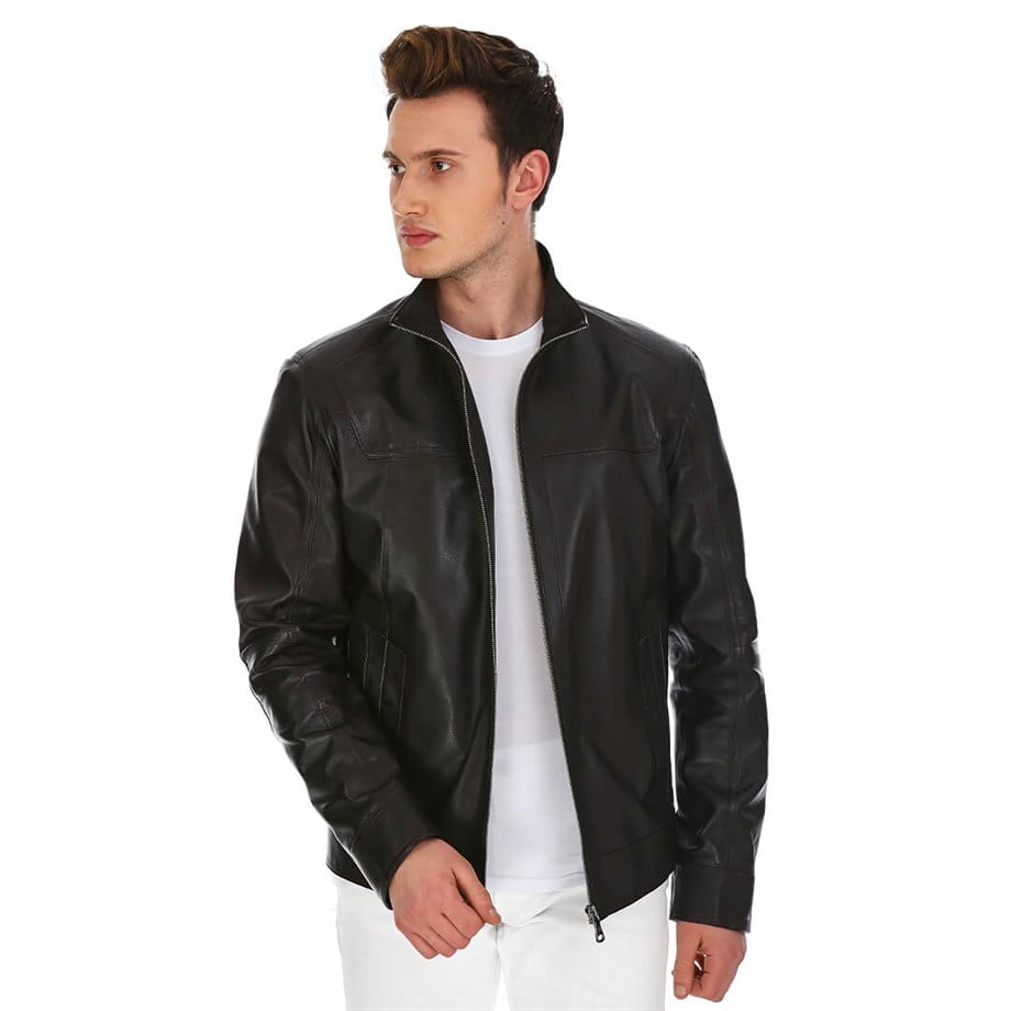 Dinamo Leather Erkek Gerçek Deri Ceket DE-133 - 20116