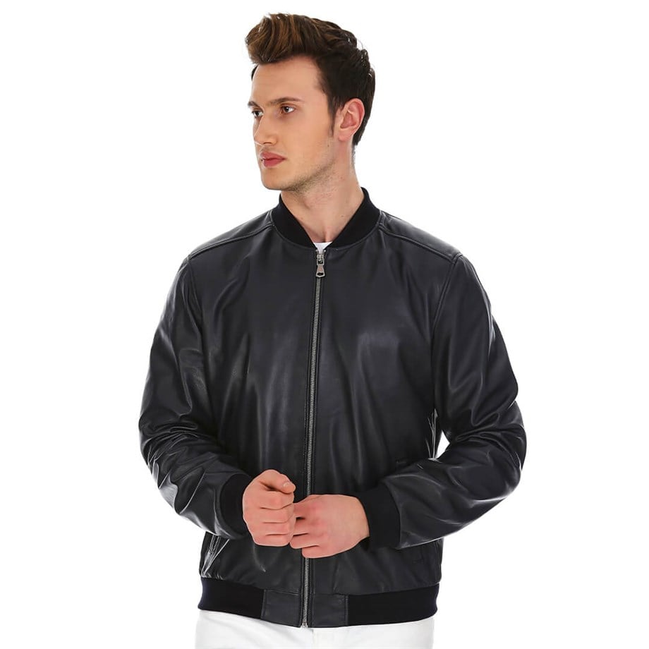 Dinamo Leather Erkek Gerçek Deri Ceket DE-1084 - 20108