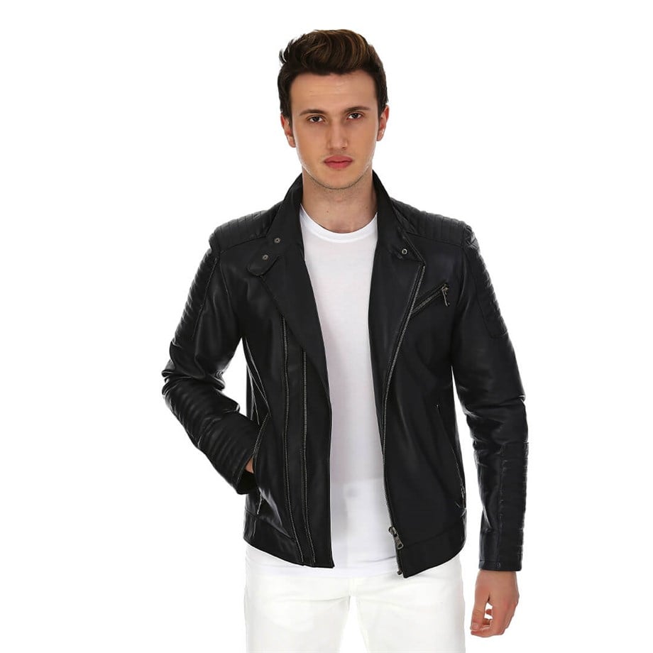 Dinamo Leather Erkek Gerçek Deri Ceket DE-372 - 20091