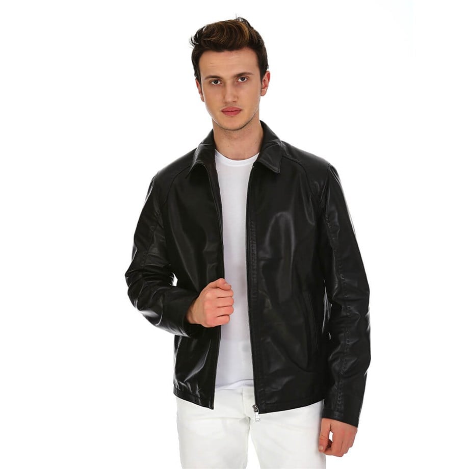 Dinamo Leather Erkek Gerçek Deri Ceket DE-956 - 20031