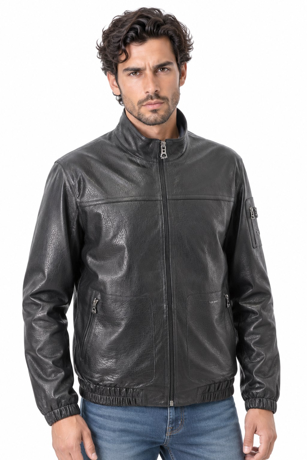 Erkek deri mont spor  beli lastikli.Code:24335