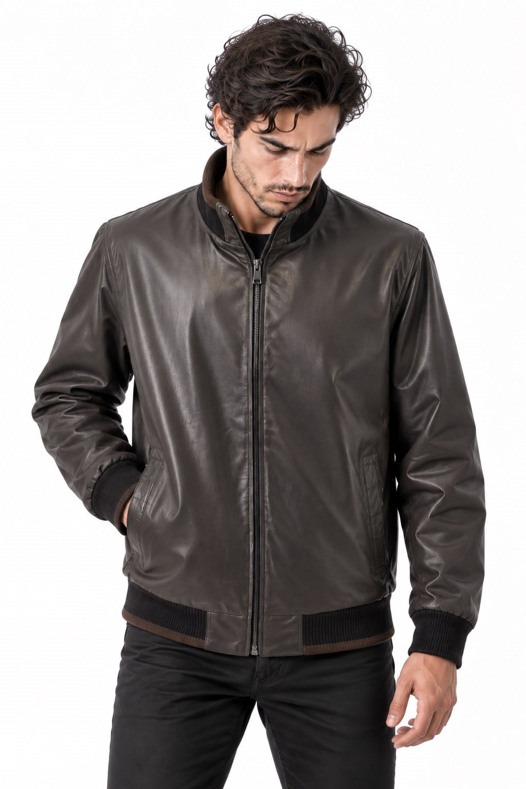 Erkek deri spor mont beli lastikli.Code:24389