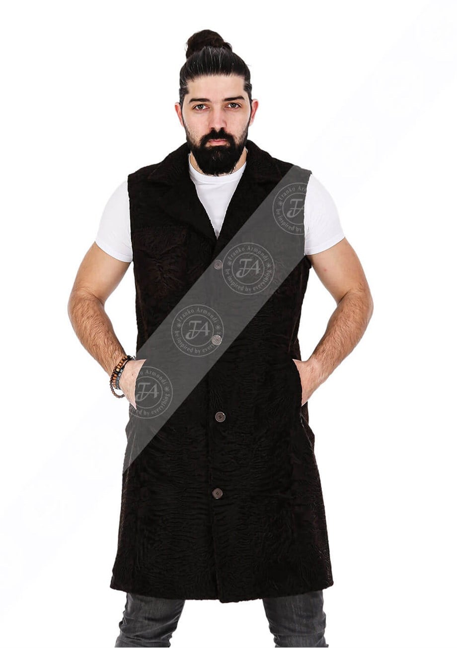 Erkek Gerçek Deri Klasik Luxury Kaban Kahve YLK-U1628-20265 FA6