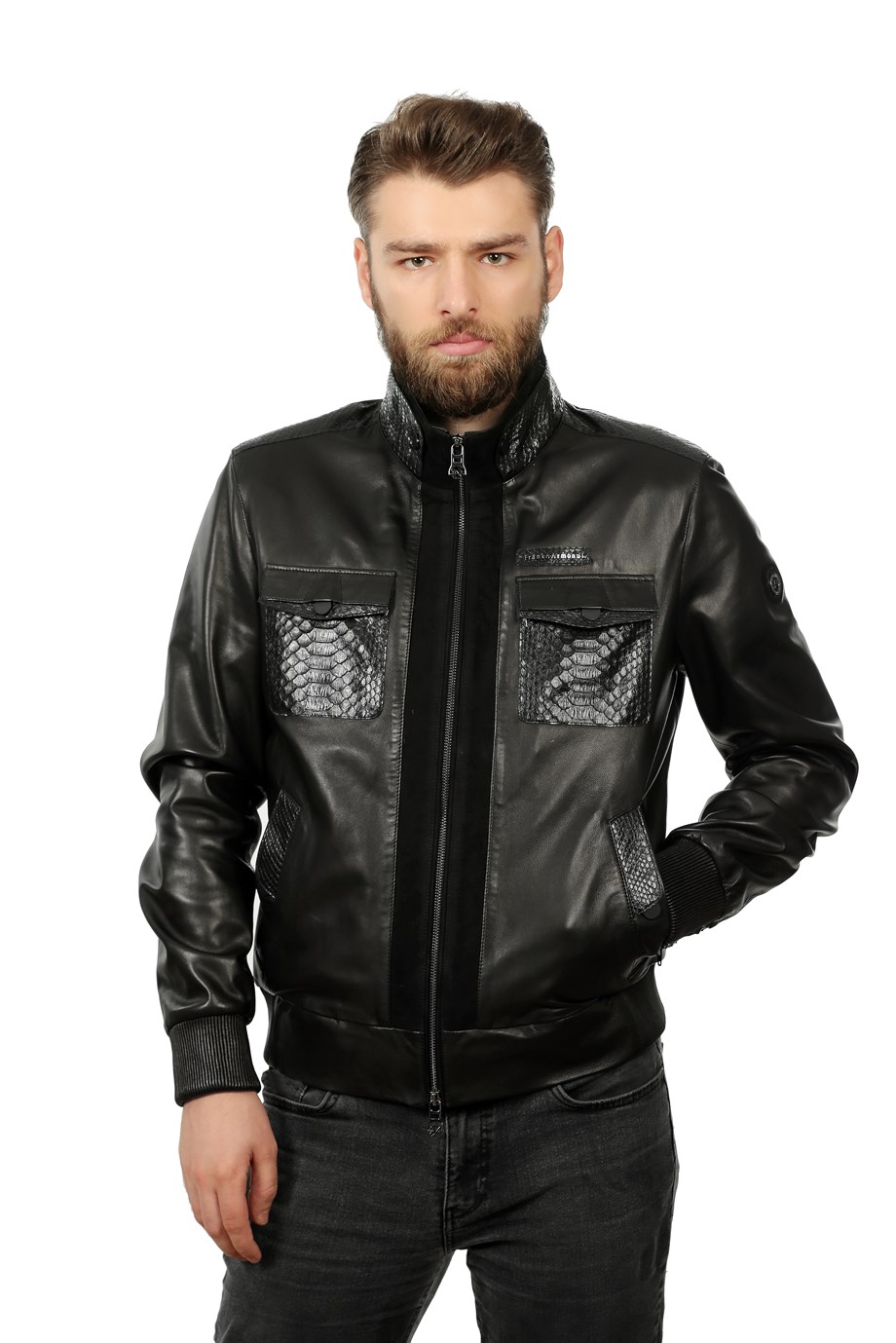 Erkek Gerçek Deri Spor Luxury Mont  Süet Beli Lastikli Siyah K-1360-19420 FA1