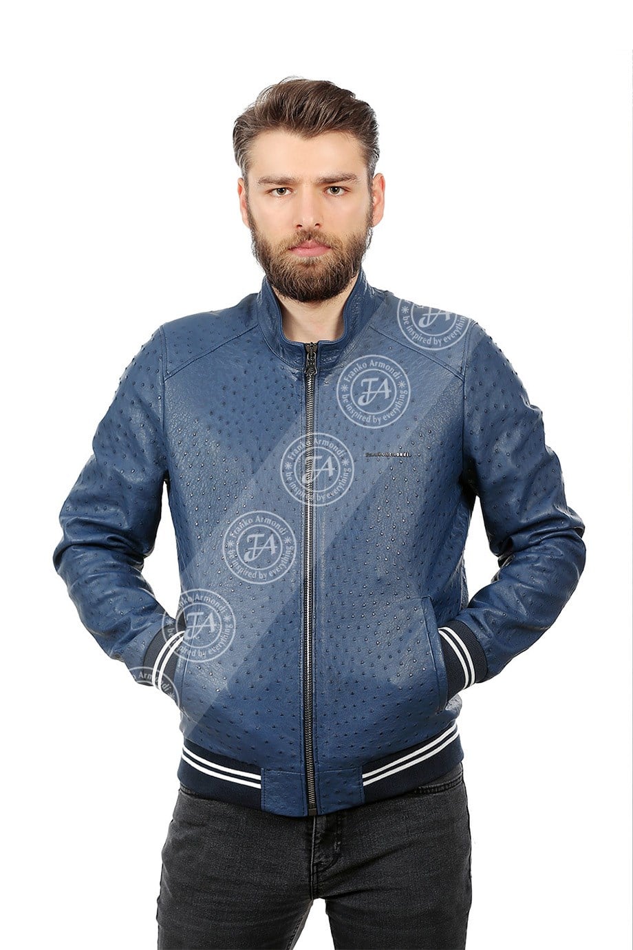 Erkek Gerçek Deri Spor Luxury Mont Beli Lastikli Kopmle Deve Kuşu Parliament KLJ-881-19300