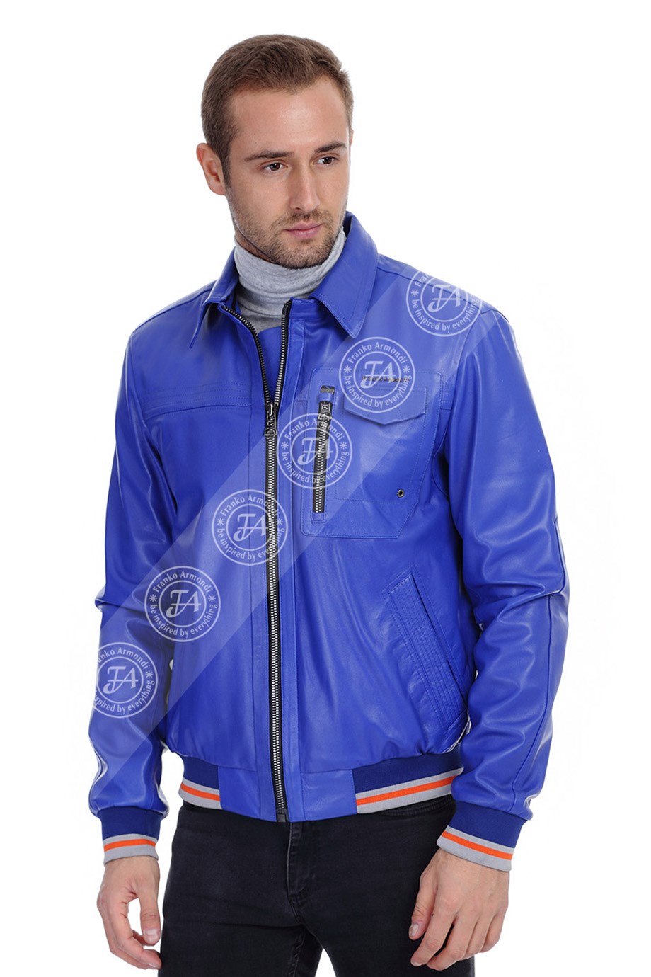 Erkek Gerçek Deri Spor Mont Beli Lastikli Parliament K-1316-19442