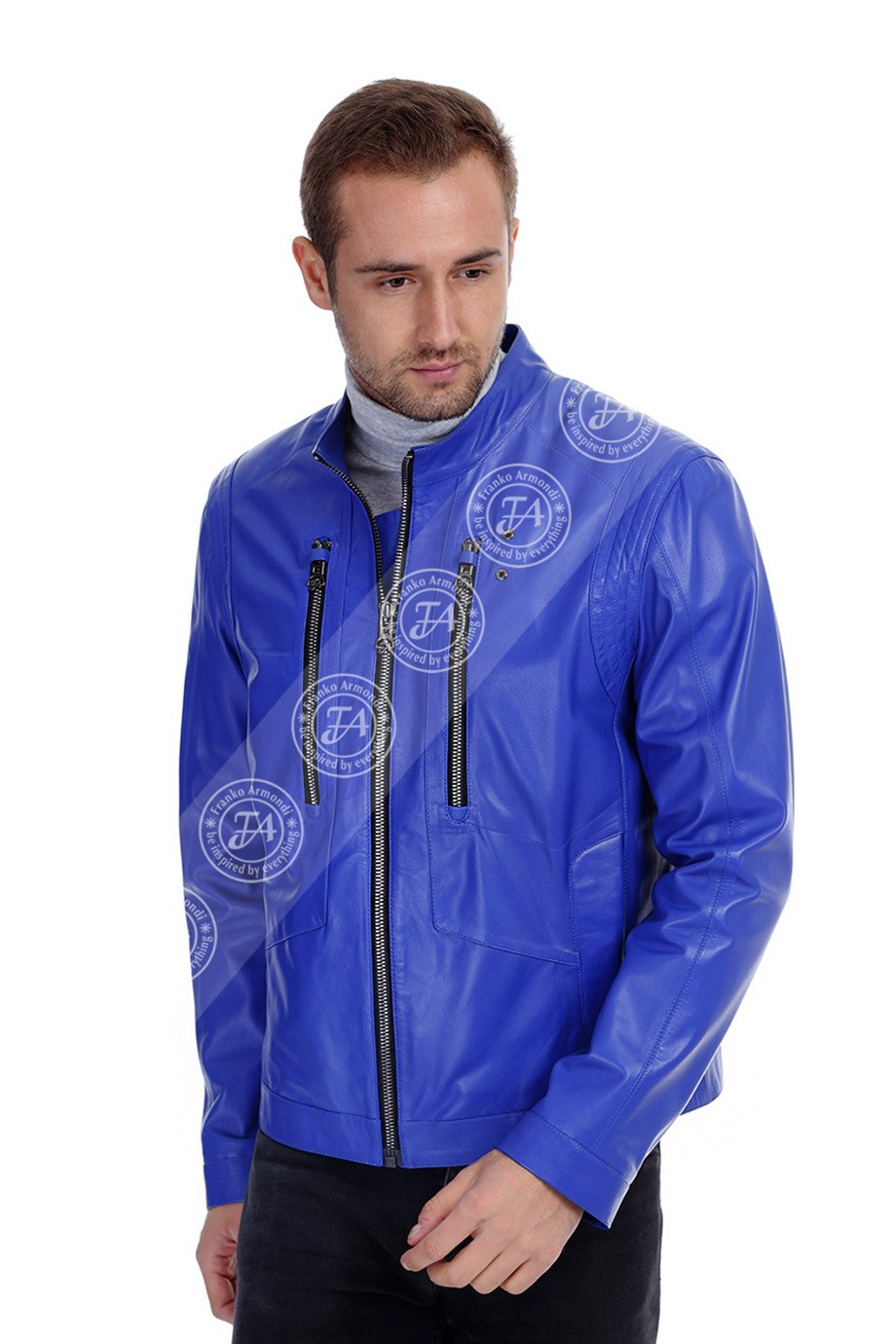 Erkek Gerçek Deri Spor Mont Parliament K-1317-19441