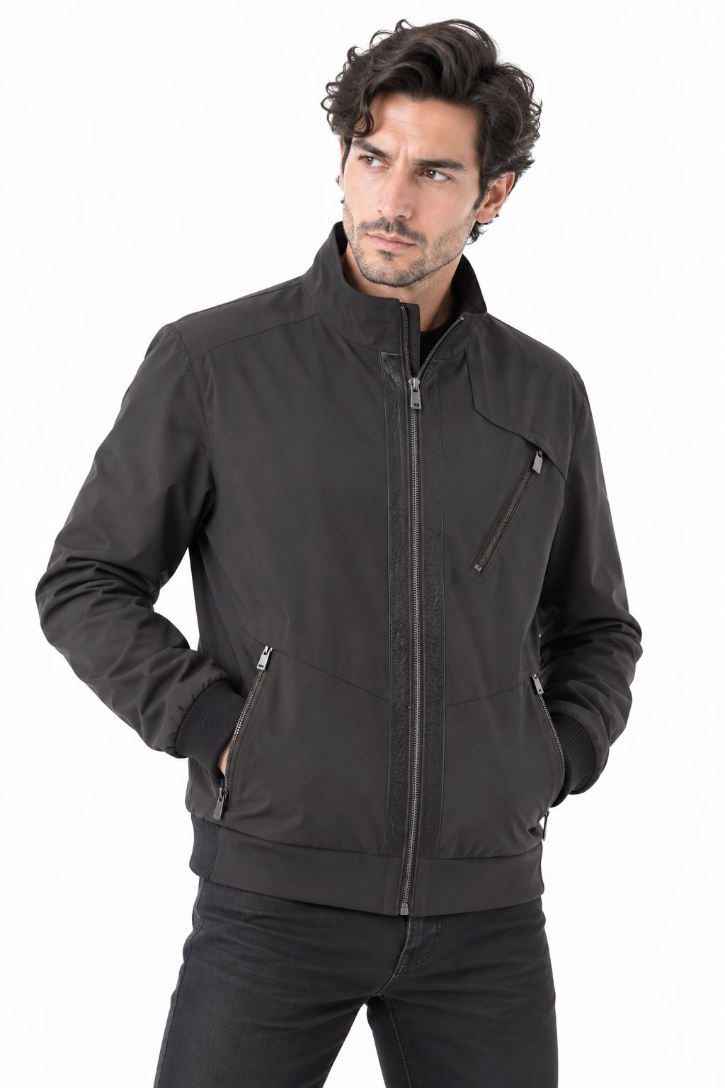 Erkek spor mont fermuarlı.Code:24377