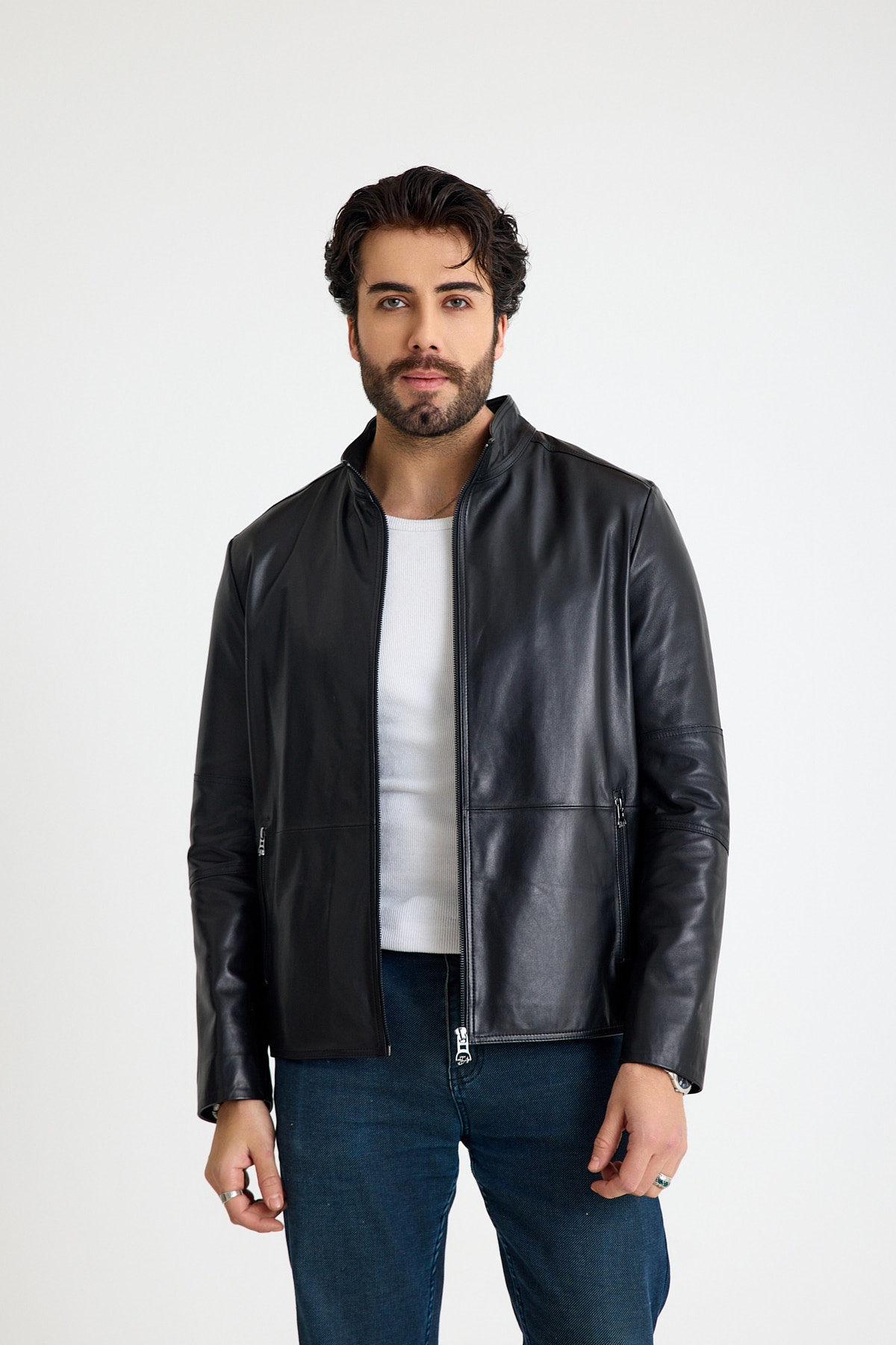 Fit Kısa Erkek Deri Ceket – E4-K-2629-23712