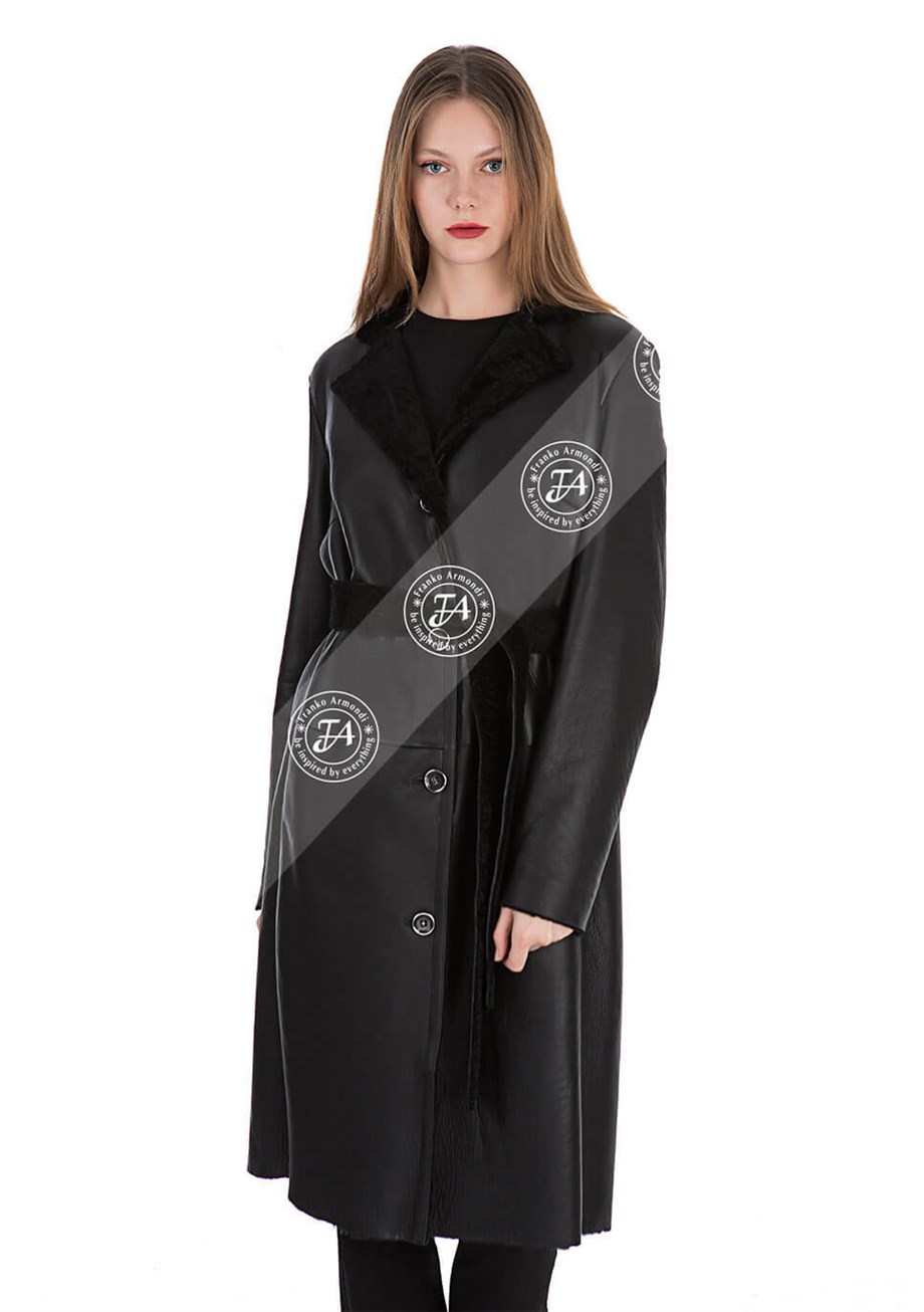 Franko Armondi KADIN GERÇEK SİYAH DERİ  ONL-BU-1826 - 20634  FA9