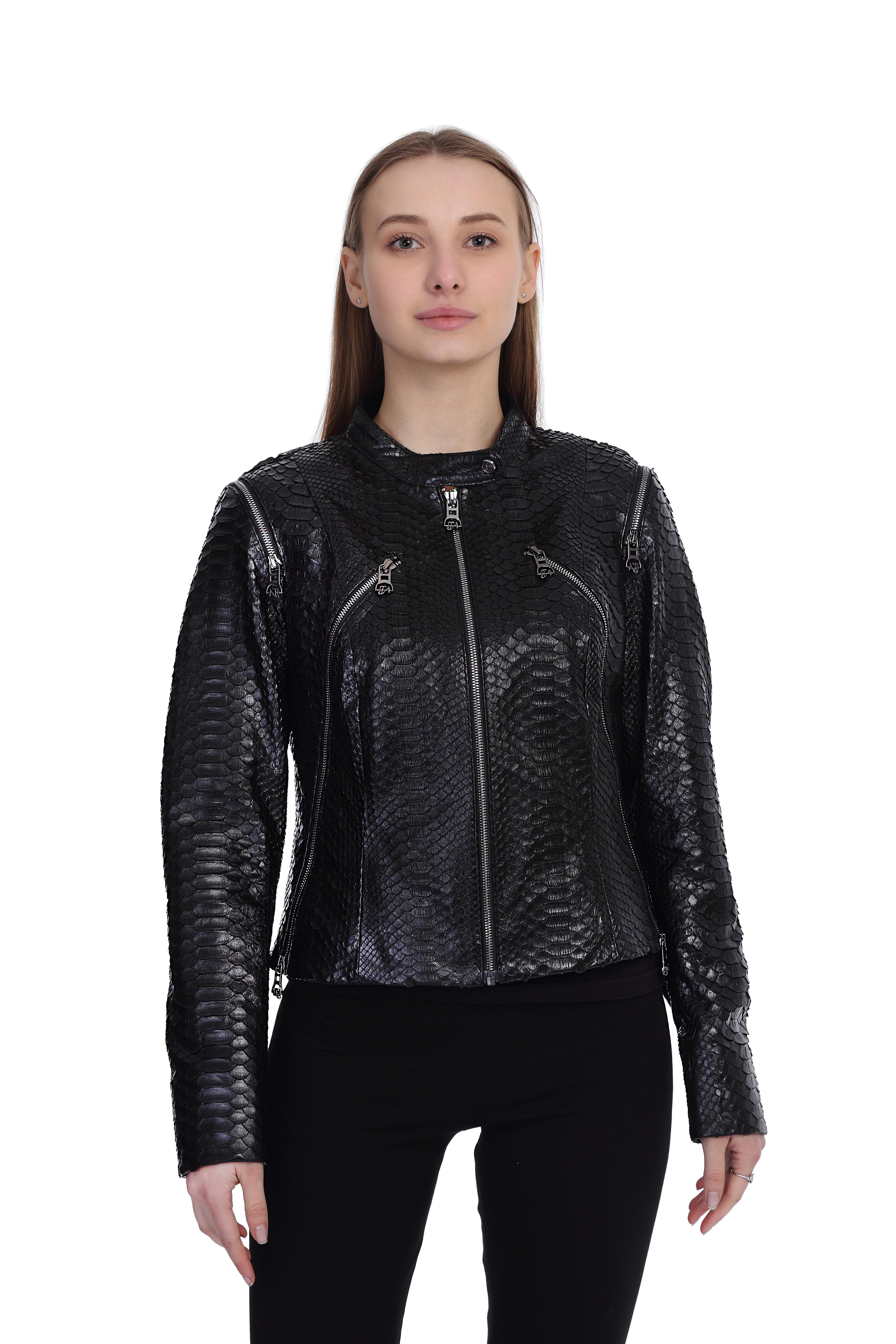 Kadın Gerçek Deri Spor Luxury Mont  Komple  Siyah BK-1306-19374 FA2