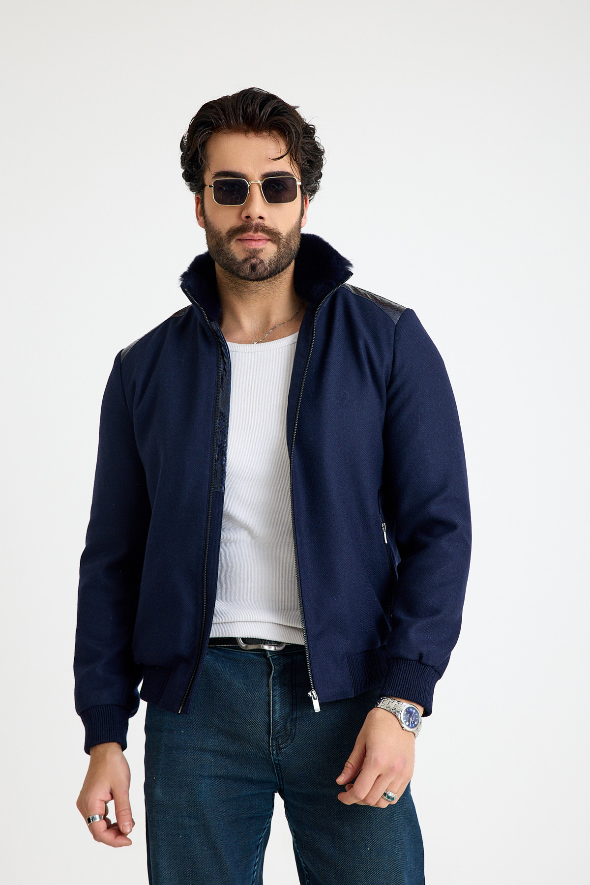 Klasik Erkek Deri̇ Ceket  – E48-KD-2901-24134