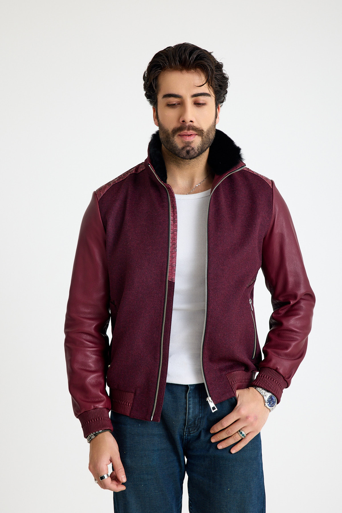 Klasik Erkek Deri̇ Ceket – E49-KD-2916