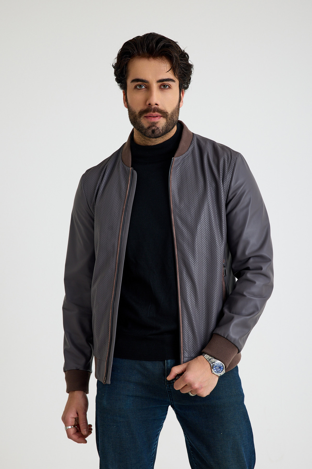 Klasik Erkek Deri̇ Ceket  – E53-KD-2904-24144
