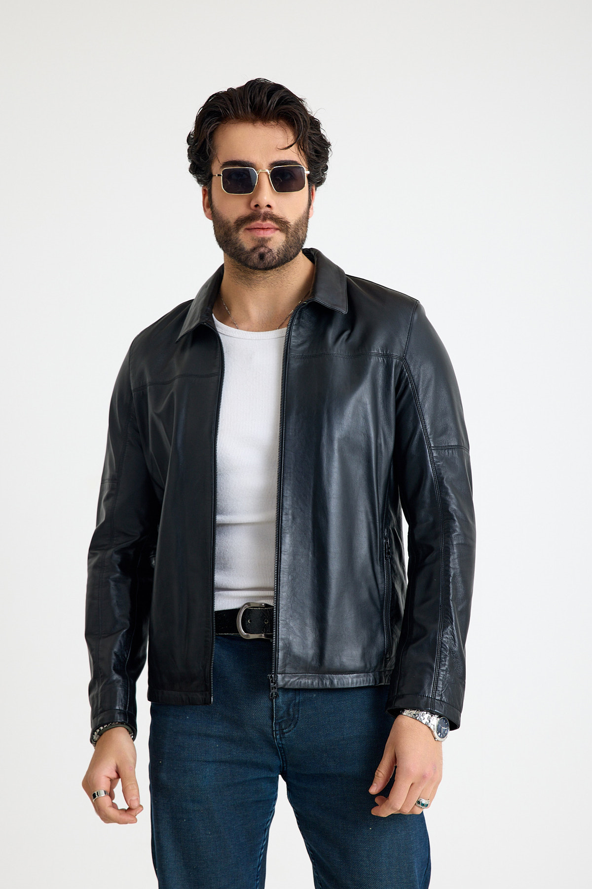 Klasik Erkek Deri̇ Ceket  – E62-K-347-BB