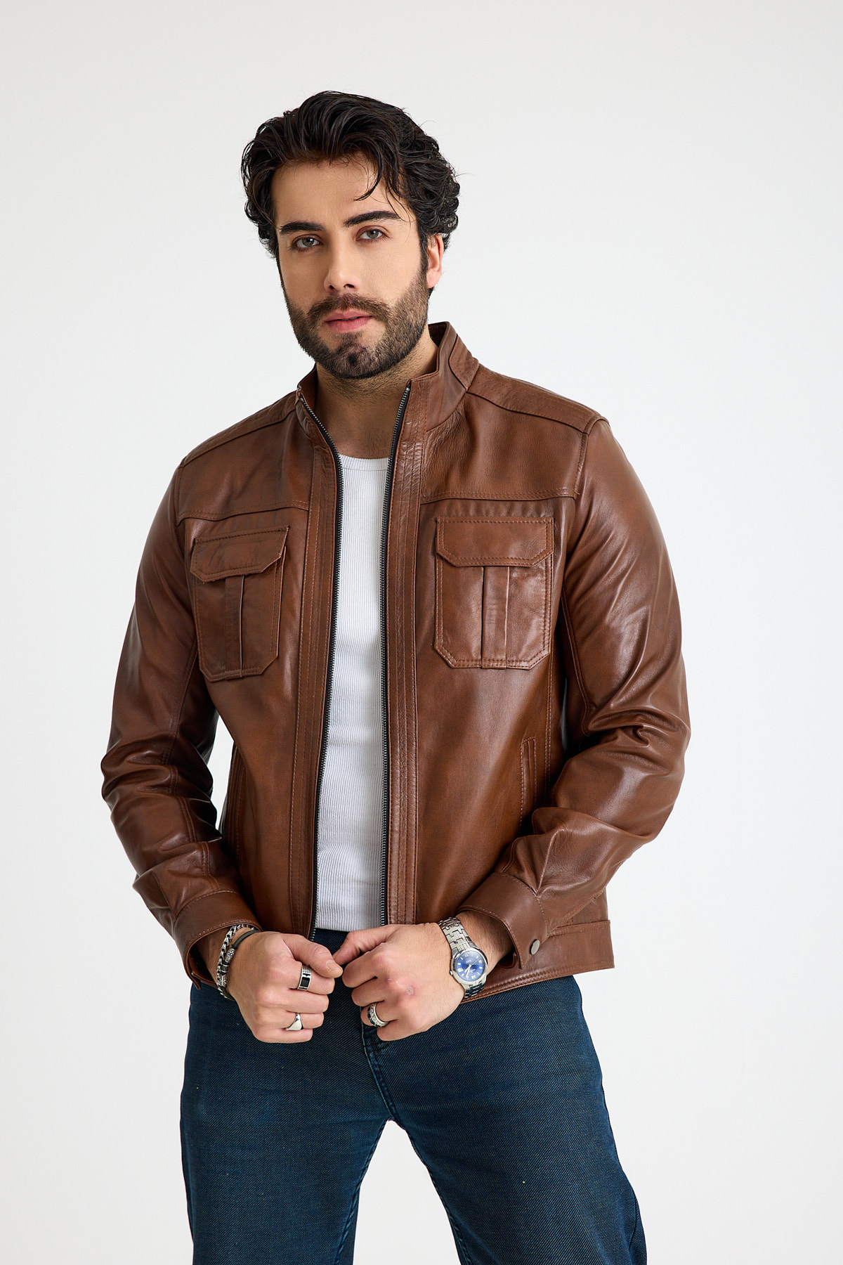 Klasik Erkek Deri̇ Ceket  – E69-ER-301