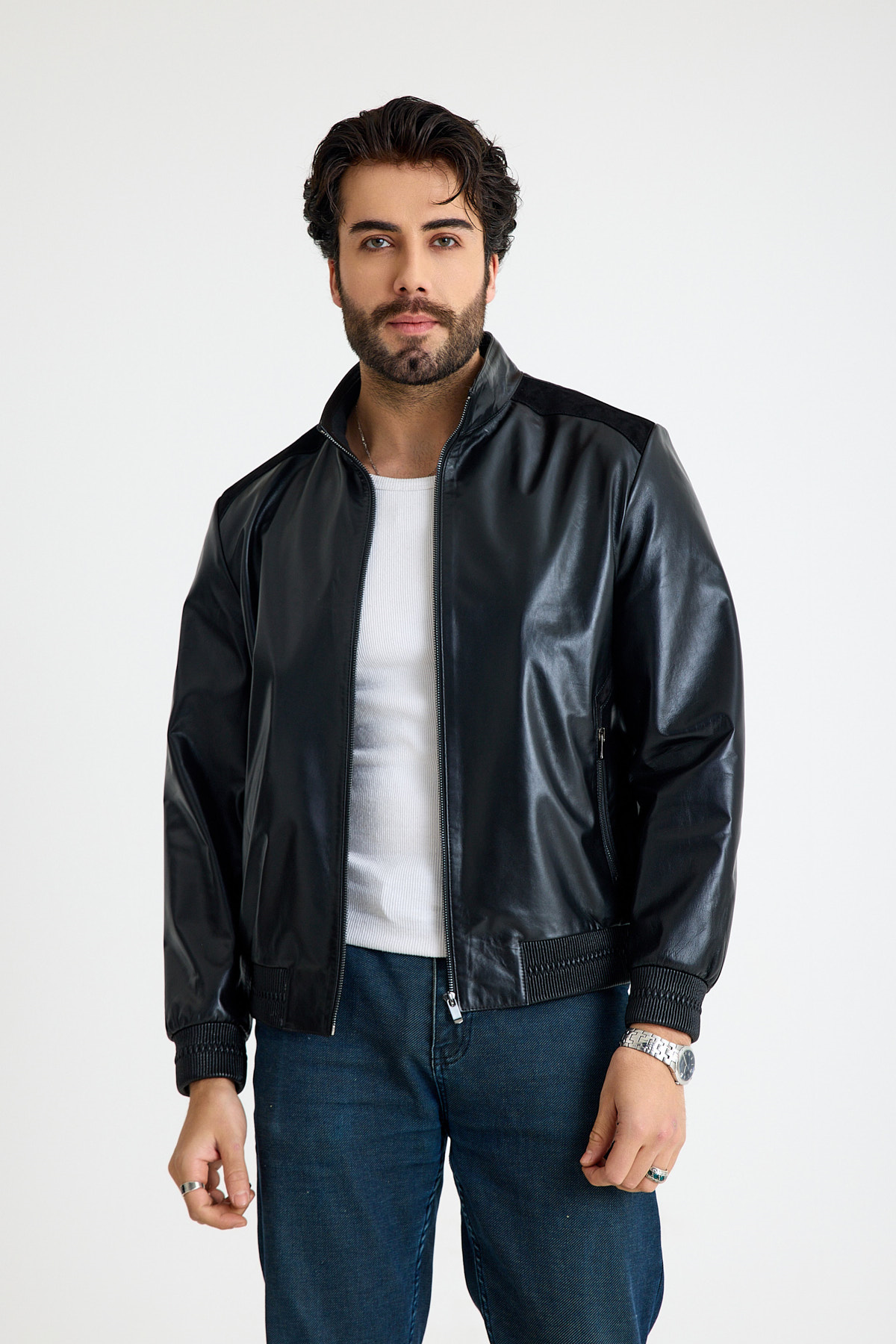 Klasik Reguler Erkek Deri̇ Ceket  – E31-KD-K-824