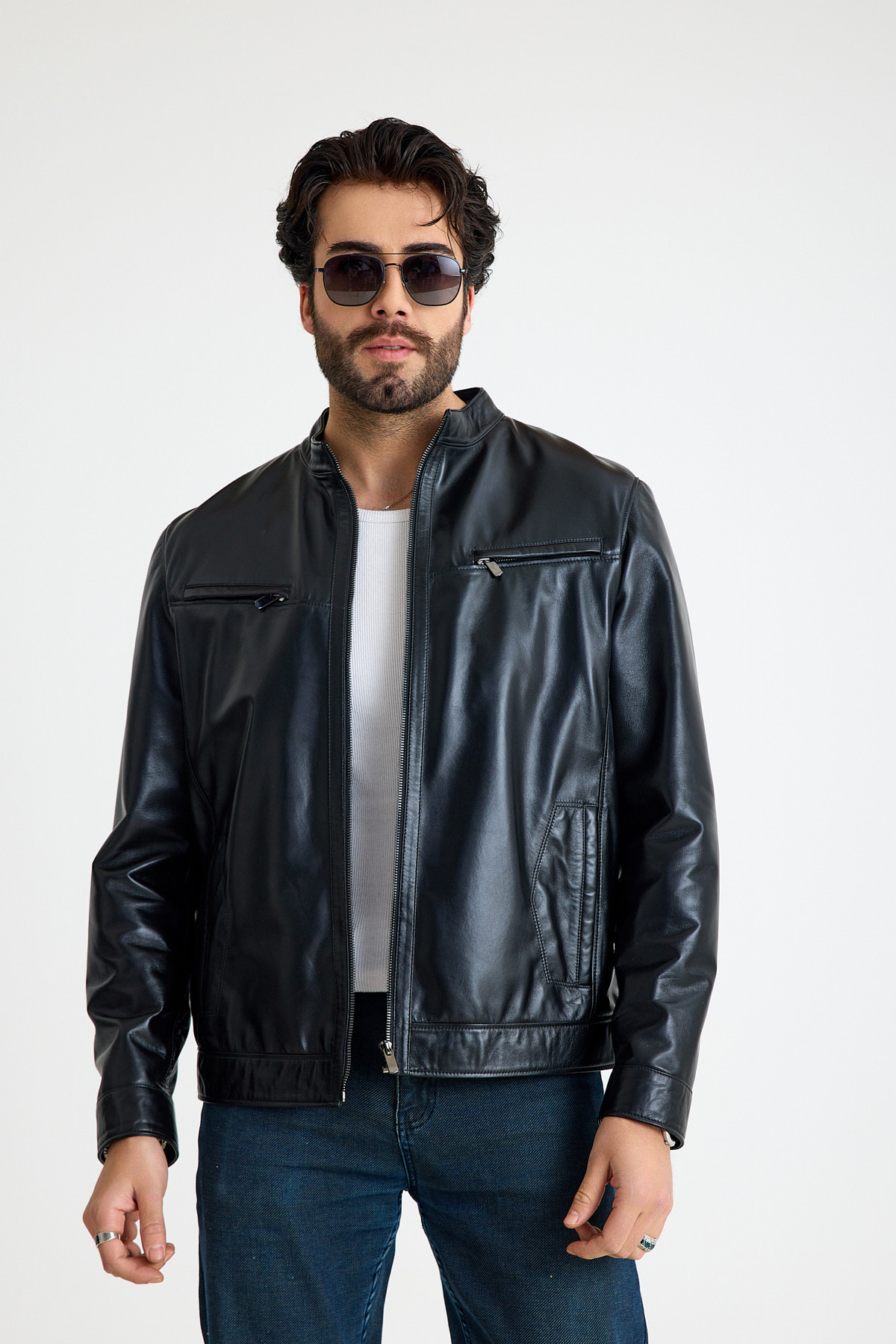 Klasik Reguler Erkek Deri̇ Ceket  – E33-KD-K-750-24213