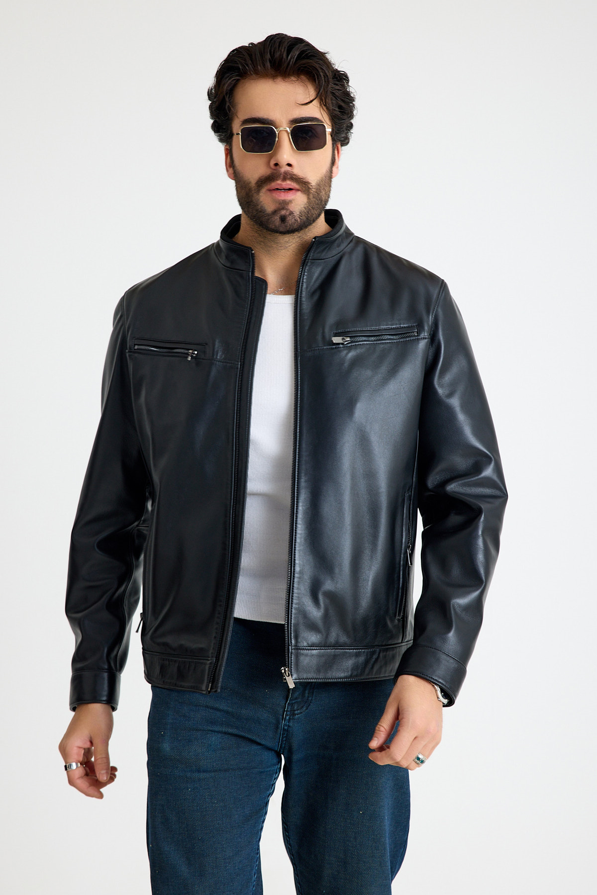 Regular Erkek Deri̇ Ceket – E10-K-2911