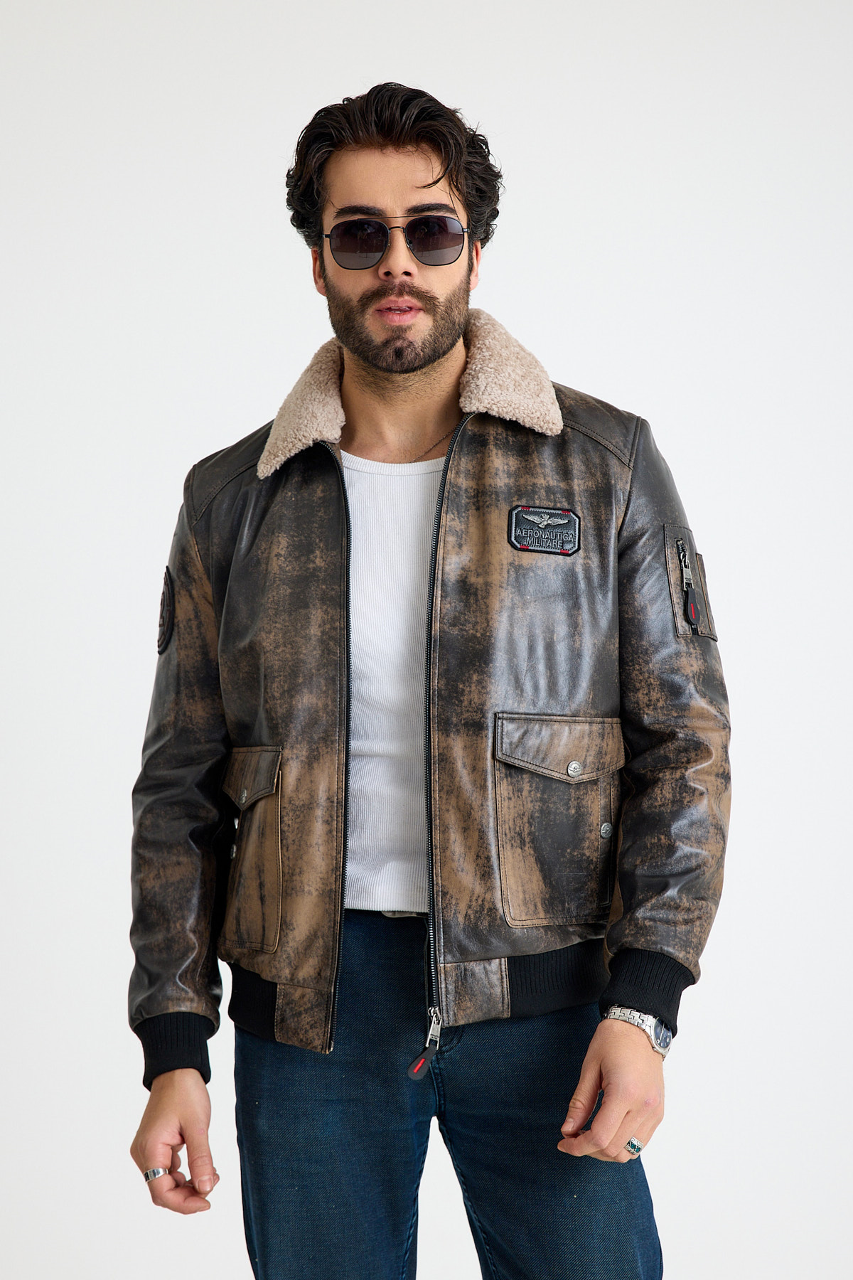 Regular Erkek Deri Ceket – E7-K-2913