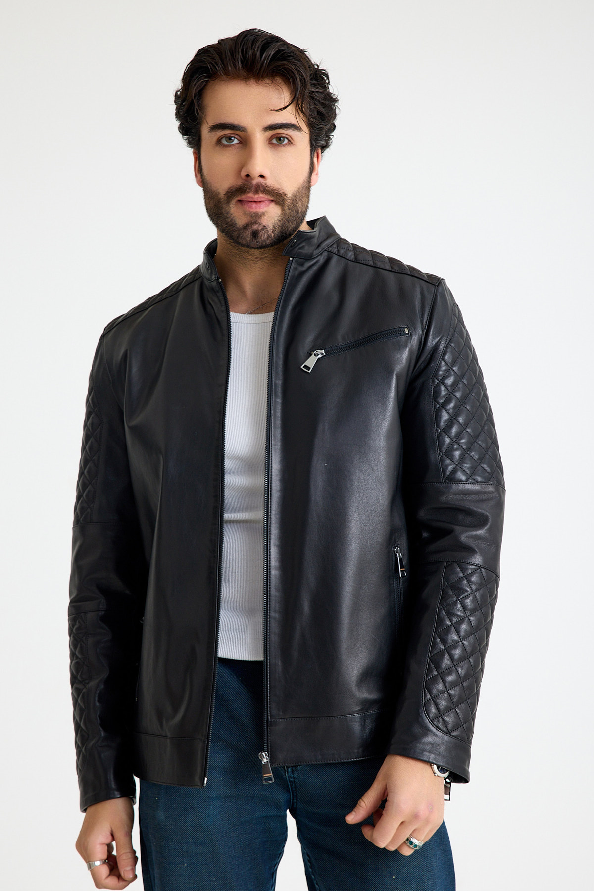 Reguler Erkek Deri̇ Ceket  – E16-K-2912