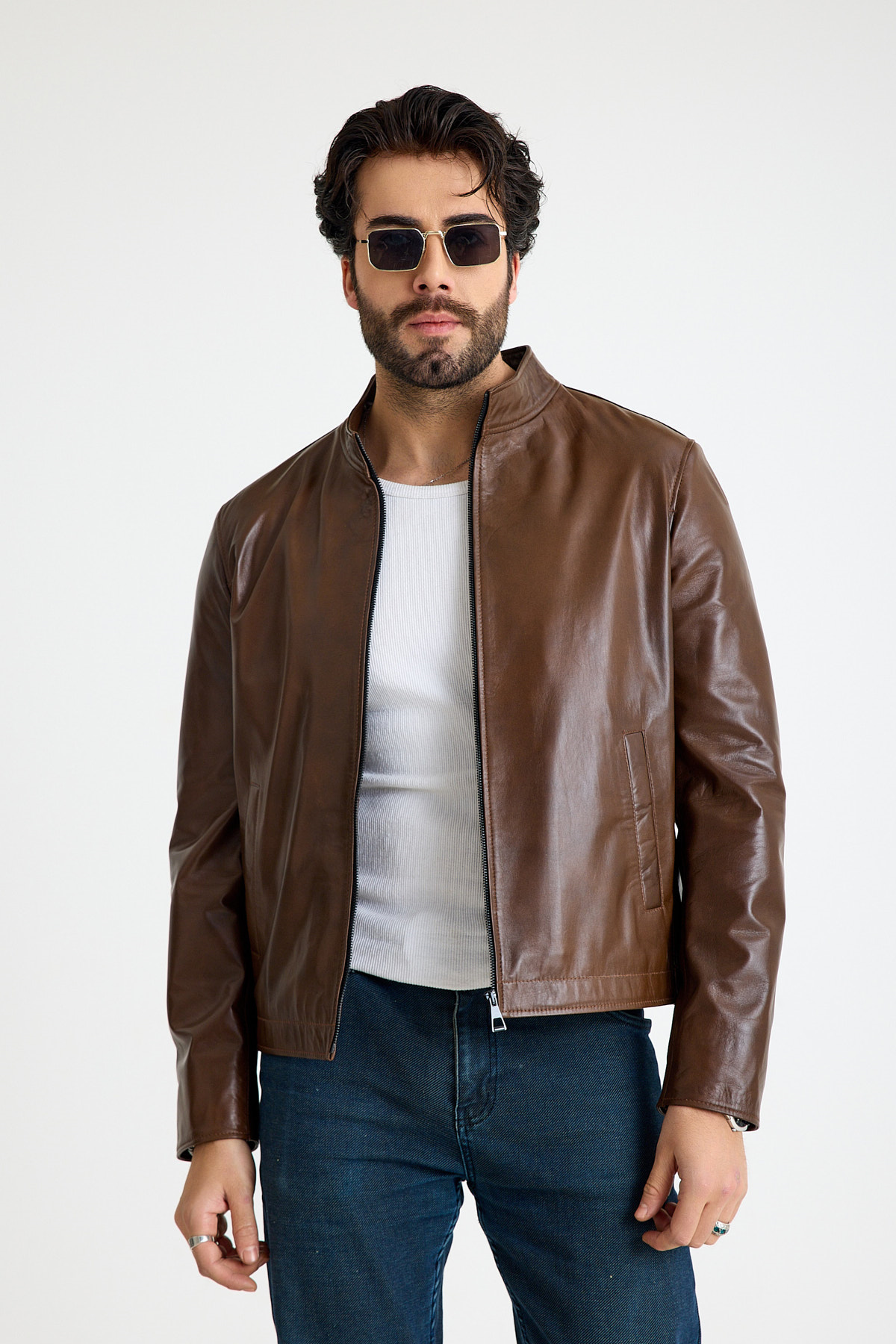 Reguler Erkek Deri̇ Ceket  – E22-K-2545-23449