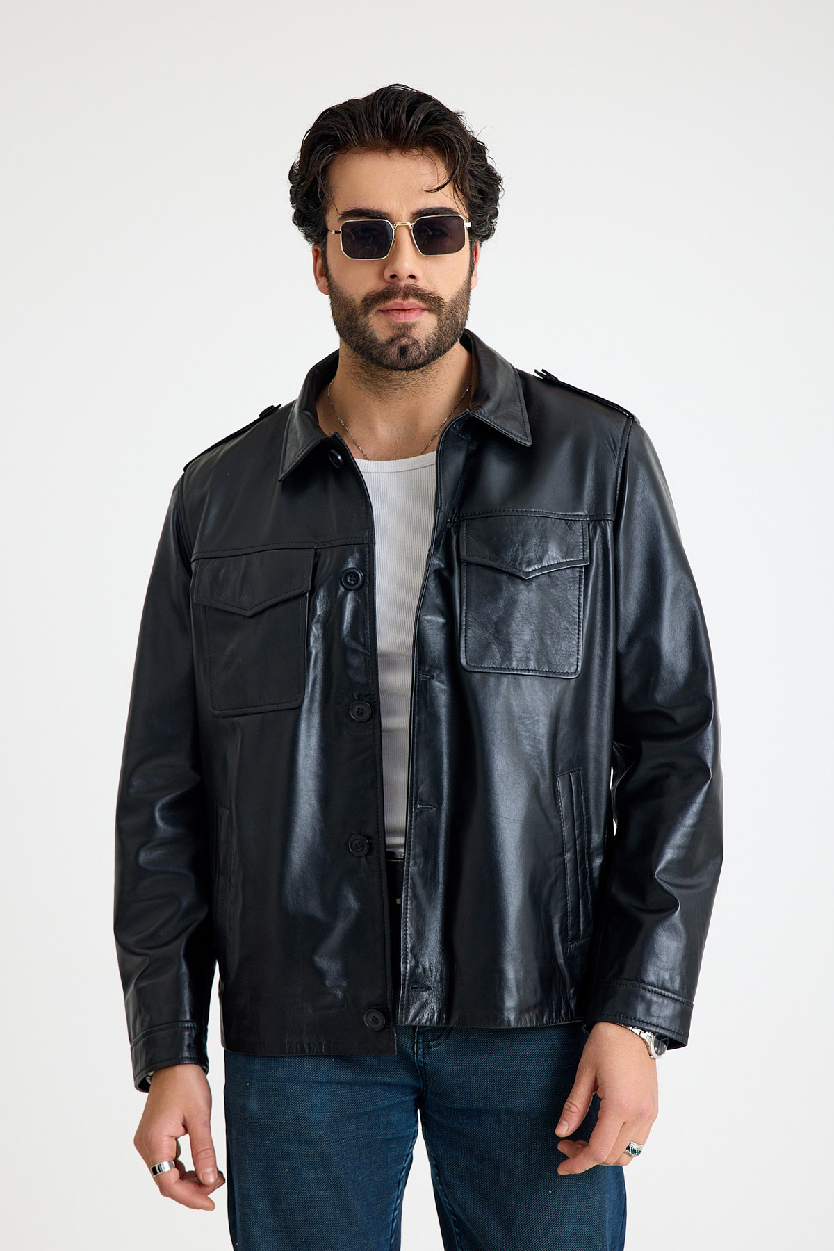 Reguler Erkek Deri̇ Ceket – E61-O-2776-23932