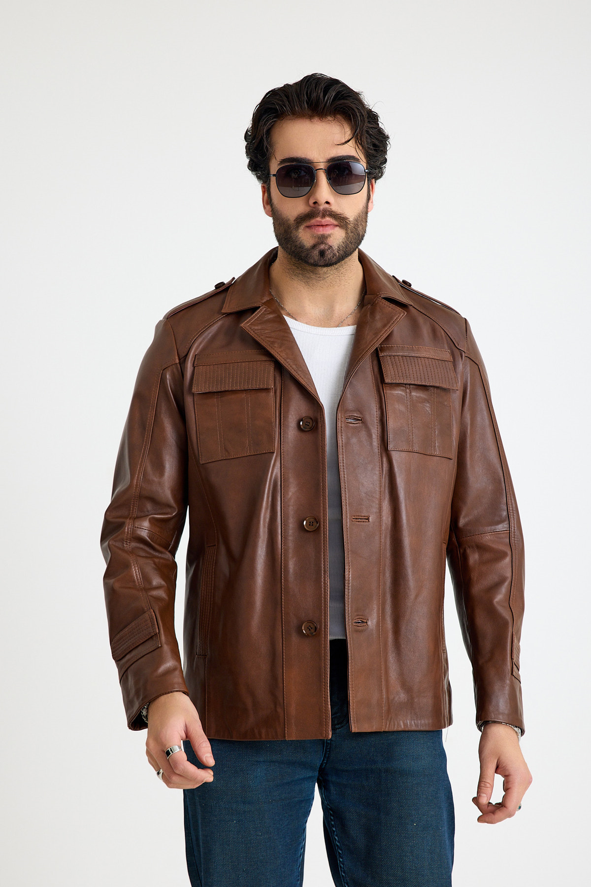 Spor Erkek Deri̇ Kaban  – E70-TNC-331-MILANO
