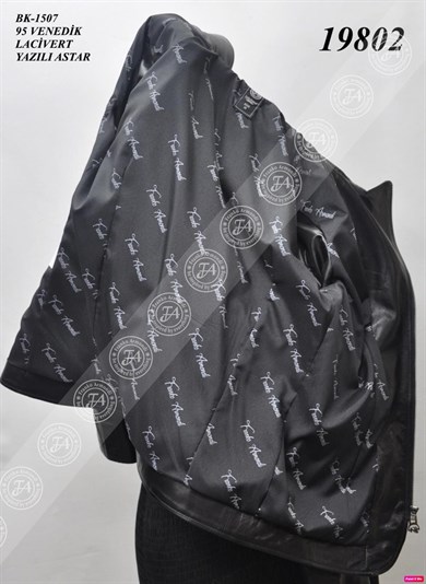 Bayan Gerçek Deri Klasik Ceket Siyah BK-1507-19802 FA2