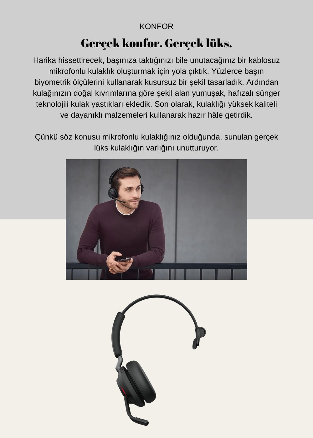 Jabra Evolve2 65 Mono Usb Ms Şarj Standlı Kablosuz Kulak Üstü Kulaklık