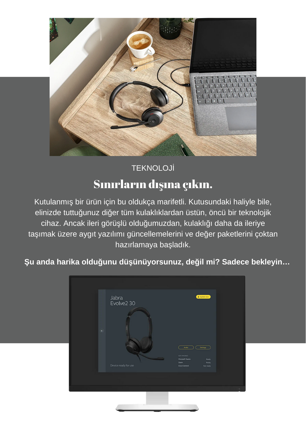 Jabra Evolve2 30 Duo Usb Ms Kablolu Kulak Üstü Kulaklık