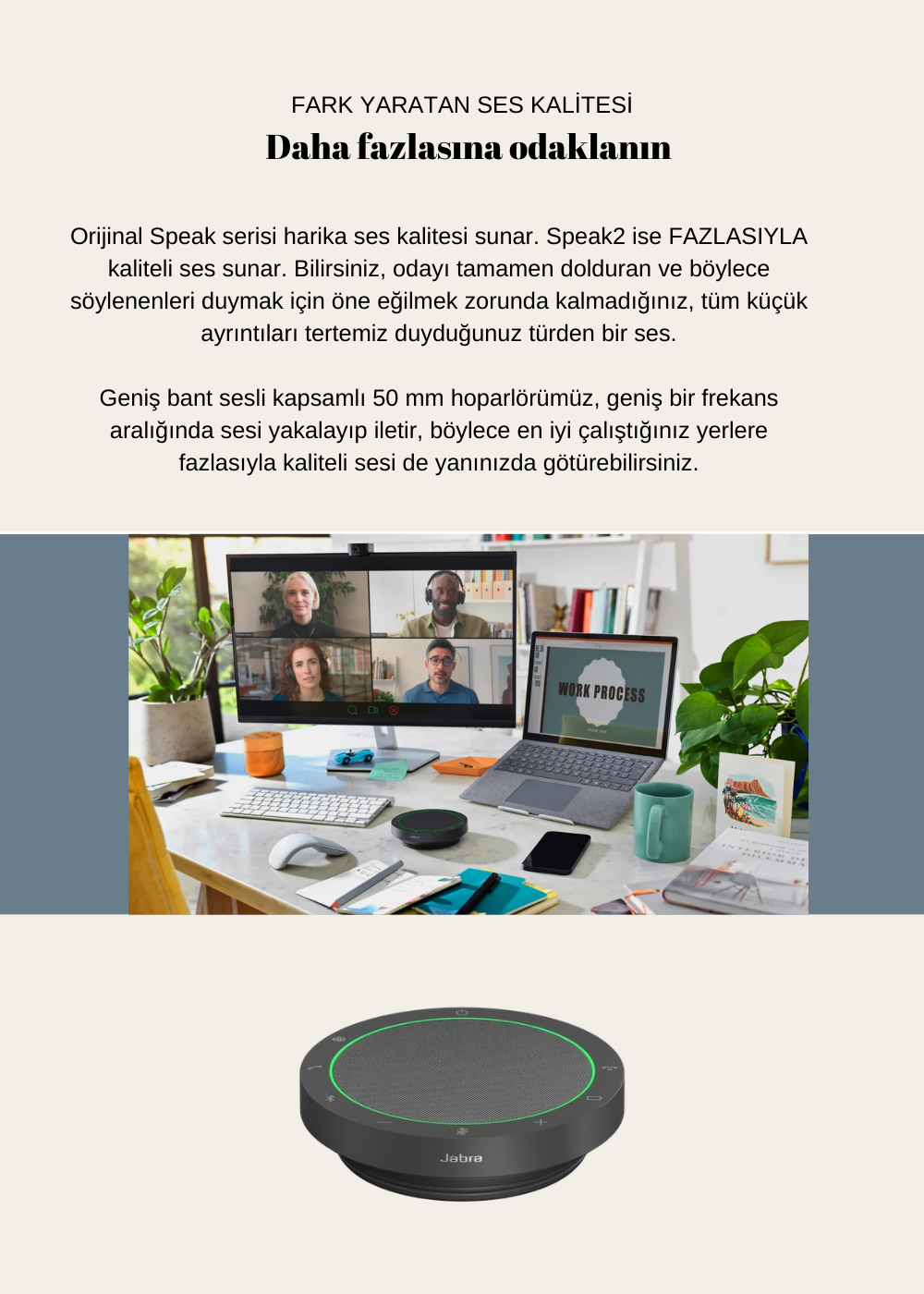 Jabra Speak2 55 Ses Konferans Cihazı