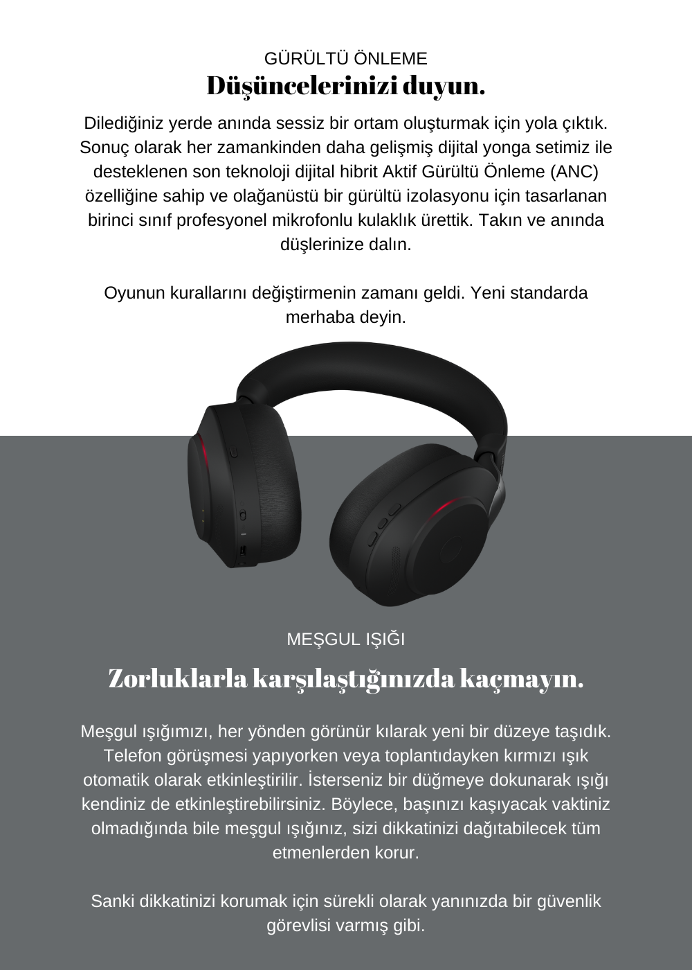 Jabra Evolve2 85 Duo Usb-C Ms Şarj Standlı Kablosuz Kulak Üstü Kulaklık