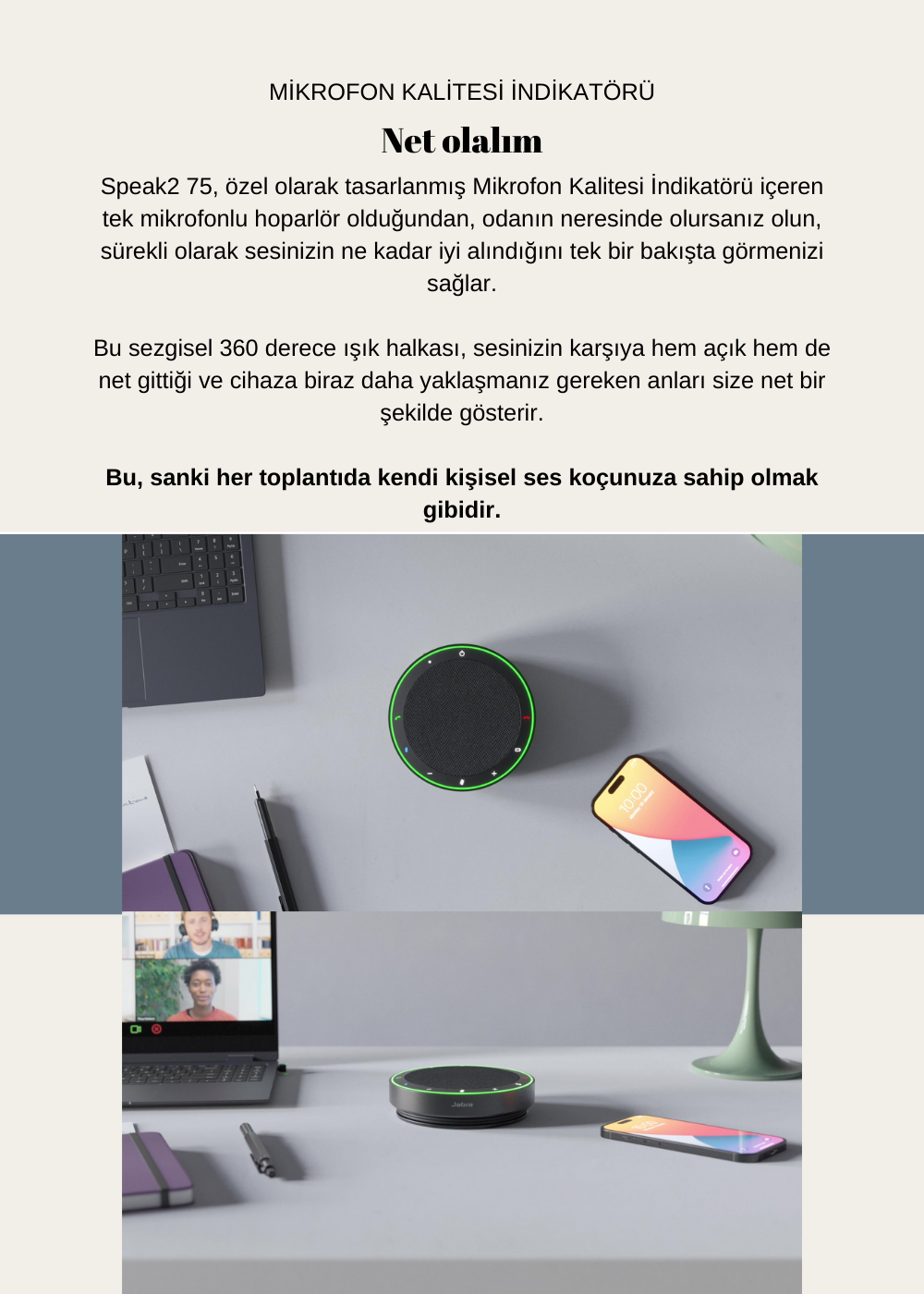 Jabra Speak2 75 Ses Konferans Cihazı