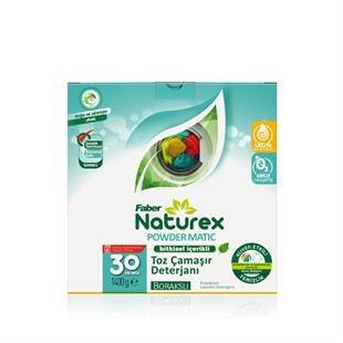 Faber Naturex® - Bitkisel İçerikli Toz Çamaşır Deterjanı - Powder Matic - 1.4 Kg Kutu
