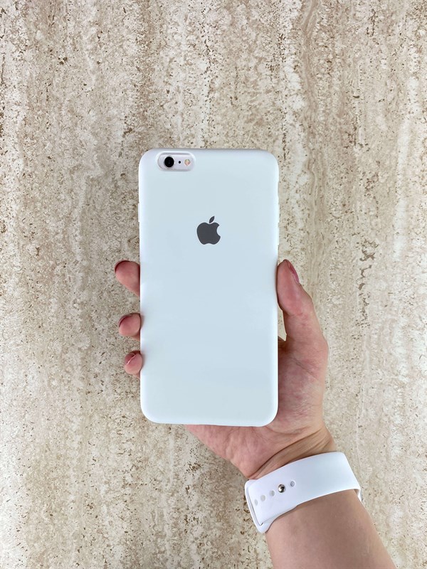 iPhone Beyaz Altı Kapalı Silikon Kılıf 6 Plus/6s Plus | Konsept Aksesuar