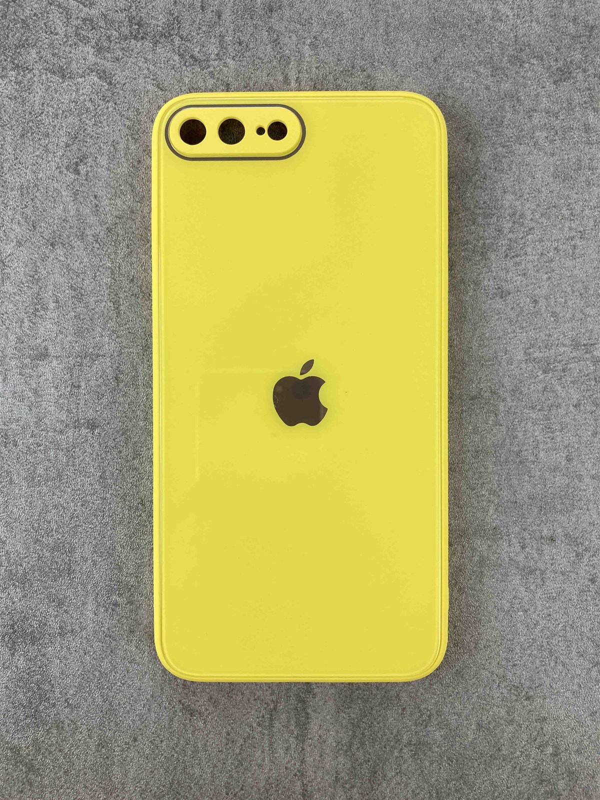 iPhone Sarı Kamera Korumalı Cam Kılıf 7 Plus /8 Plus | Konsept Aksesuar