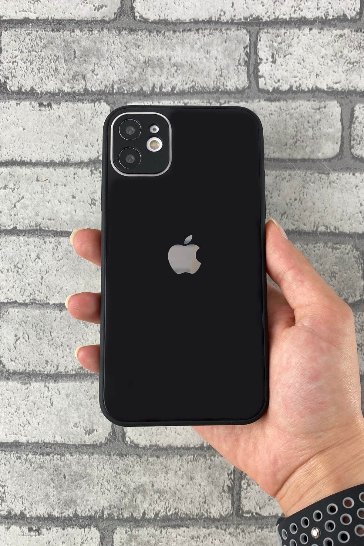 iPhone Siyah Kamera Korumalı Cam Kılıf 11 Pro | Konsept Aksesuar