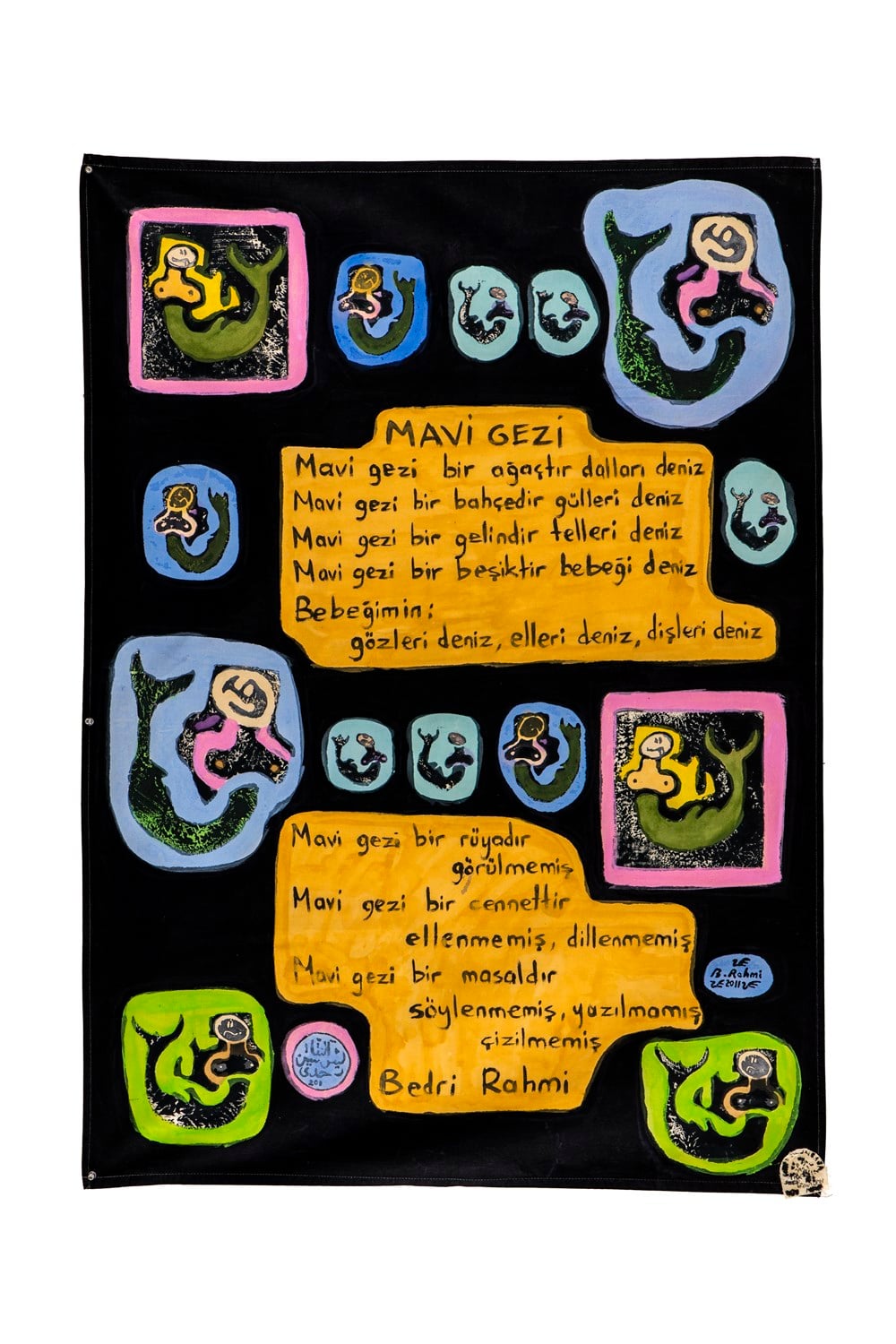 Mavi Gezi Şiirli Pano