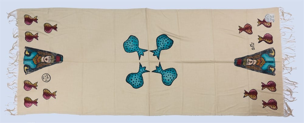 Paşmina Narlar ve Fesli Şal