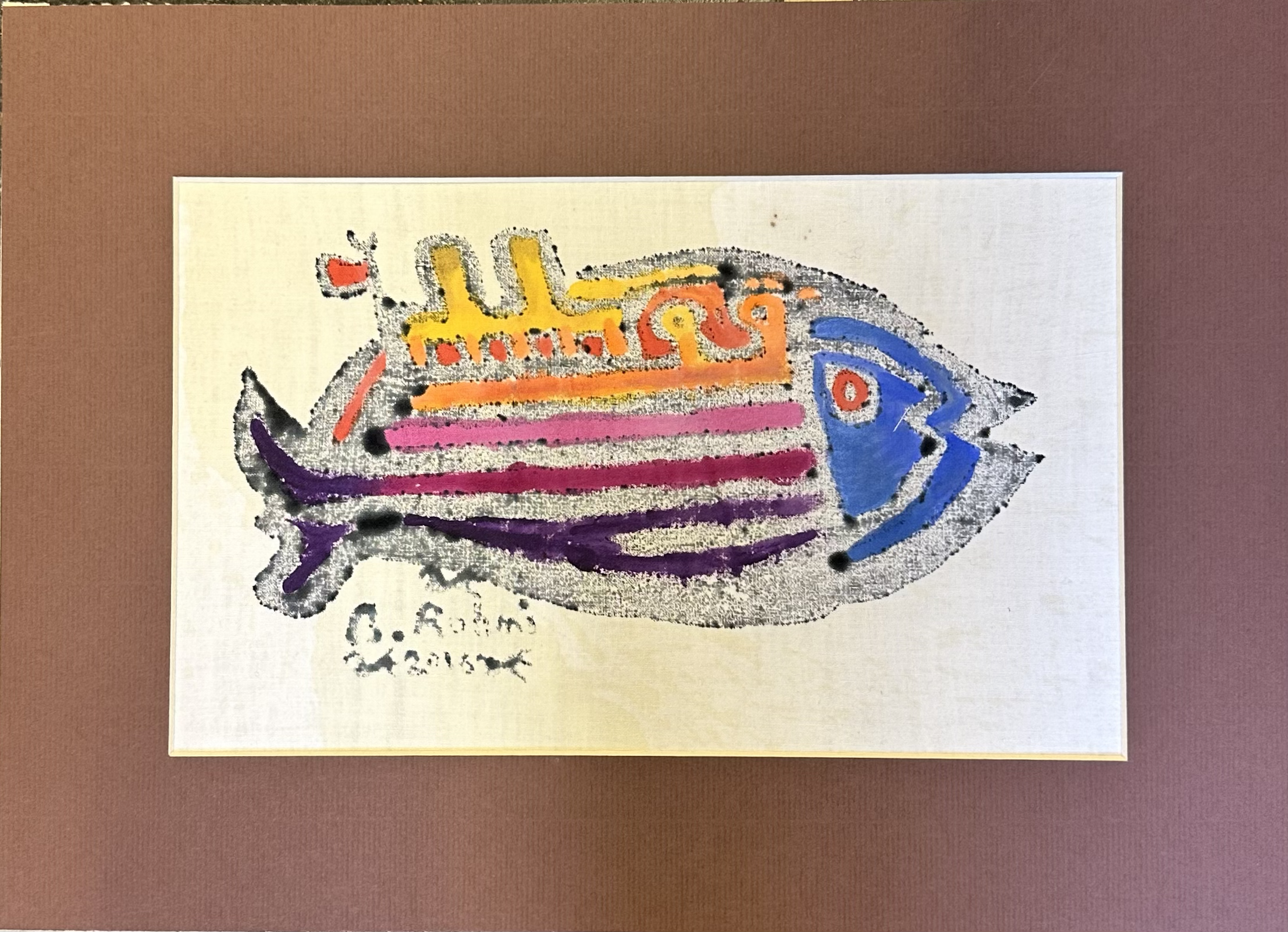 Trenli Balık Paspartu