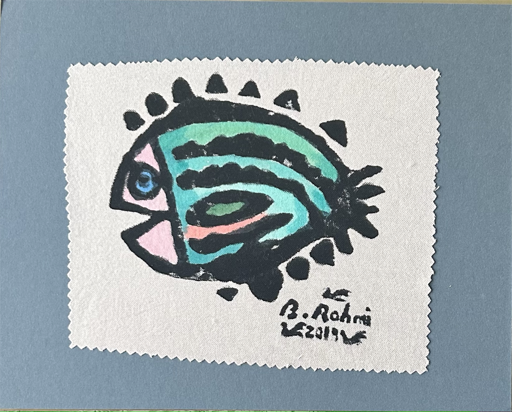 Dil Balığı Mini Pul Paspartu