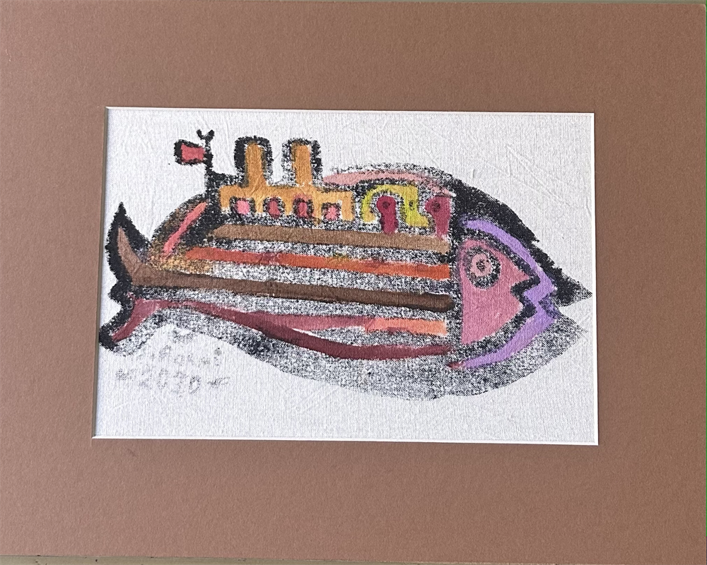 Trenli Balık Paspartu