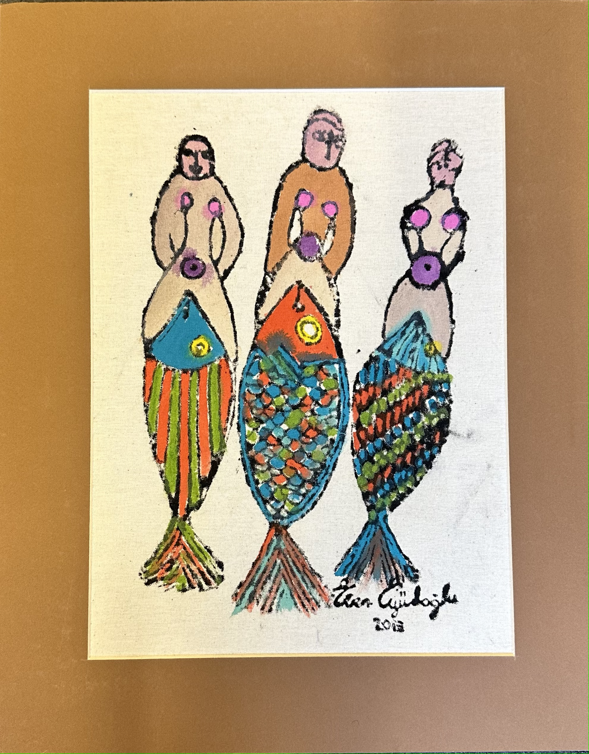 3 Balıklı Paspartu